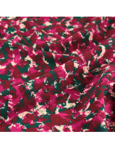 Viscose stof Granite Bordeaux - Églantine & Zoé