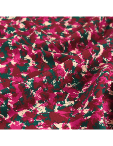 Viscose stof Granite Bordeaux - Églantine & Zoé