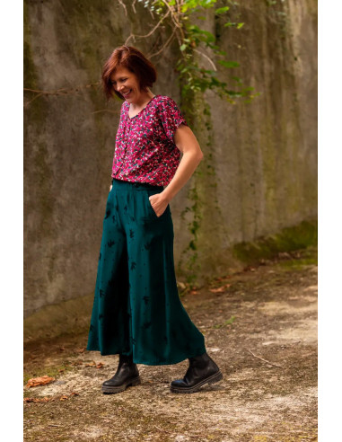 Viscose stof Granite Bordeaux - Églantine & Zoé