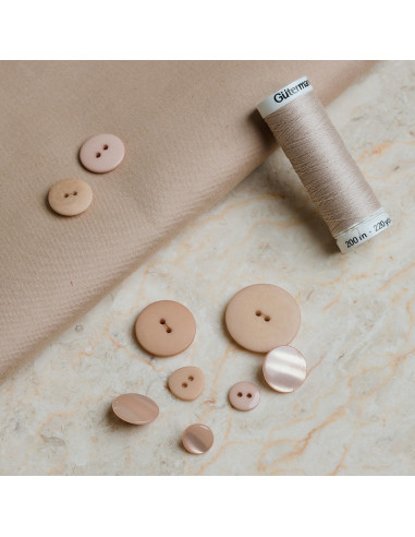 Waterafstotende katoenen stof Trench Sandy Sand - Atelier Brunette