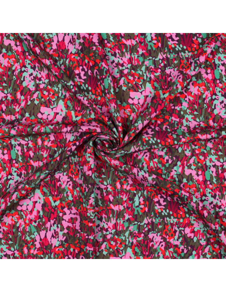 Viscose stof Nerida Hansen - Kleurrijke tuinpruim