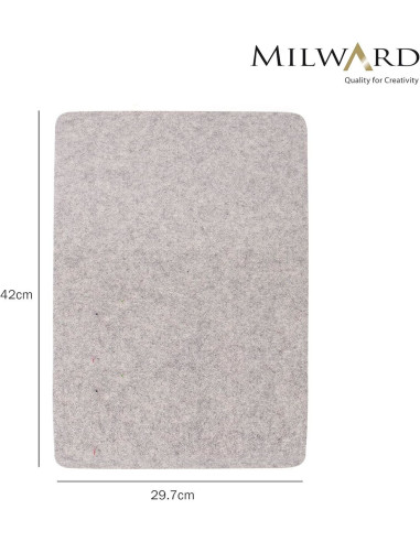 Wollen strijkmat 42 cm x 29,7 cm Milward