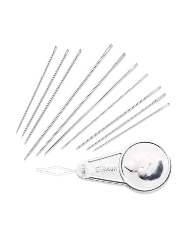 Assortiment van 49 naai-, borduur- en stopnaalden