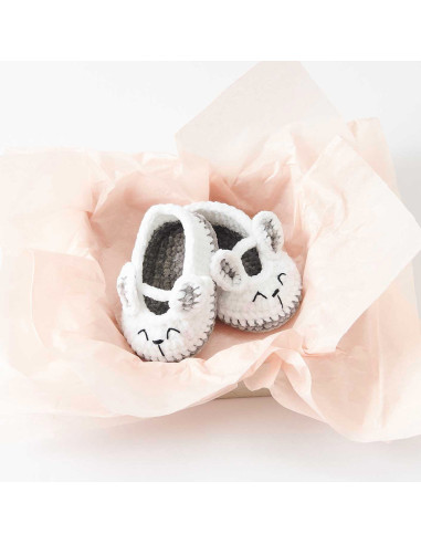 Haakpakket Baby Booties - Konijn