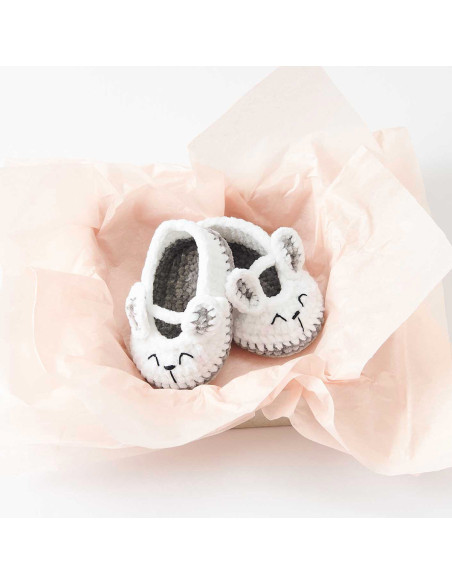 Haakpakket Baby Booties - Konijn