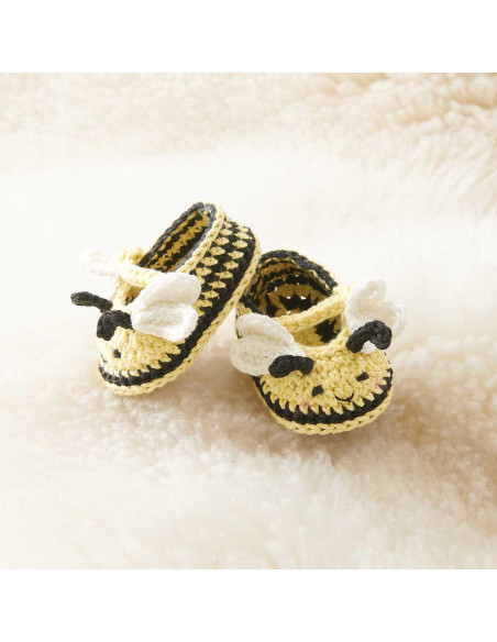 Haakpakket Baby Booties - Bij