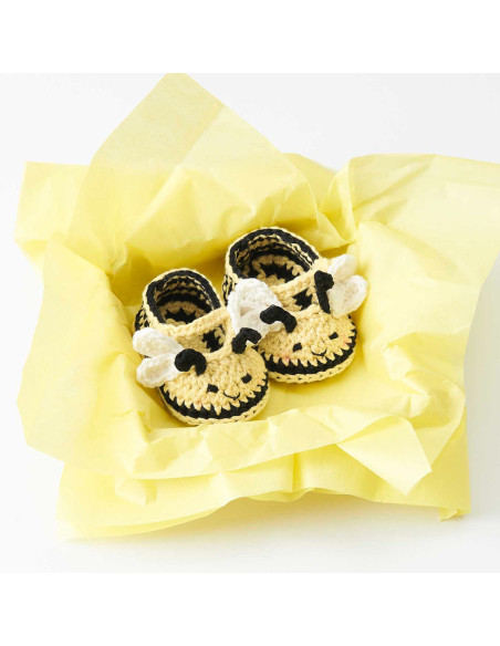 Haakpakket Baby Booties - Bij
