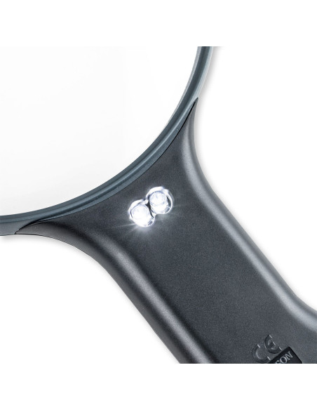 Verstelbare handsfree verlichte loep met koord Magnishine Carson Optical