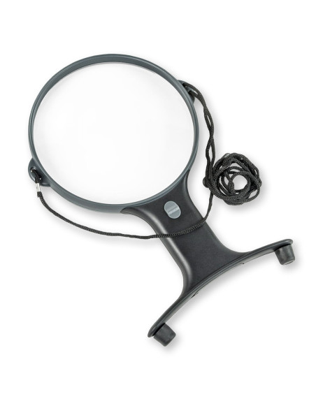 Verstelbare handsfree verlichte loep met koord Magnishine Carson Optical