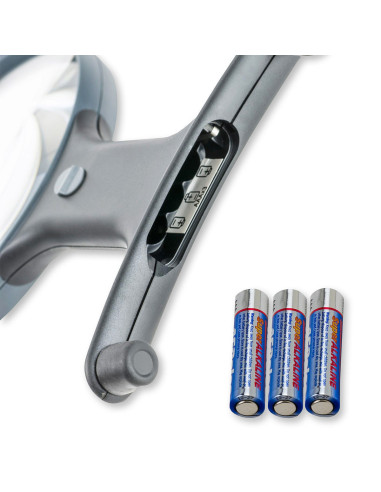 Verstelbare handsfree verlichte loep met koord Magnishine Carson Optical