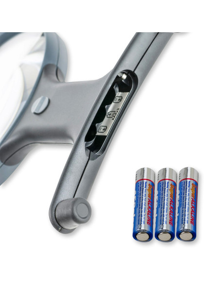 Verstelbare handsfree verlichte loep met koord Magnishine Carson Optical
