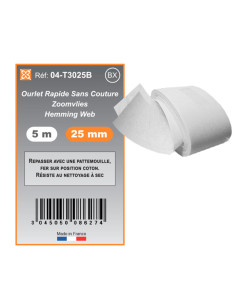 Snelle zoom zonder naaien - 25 mm x 5 m