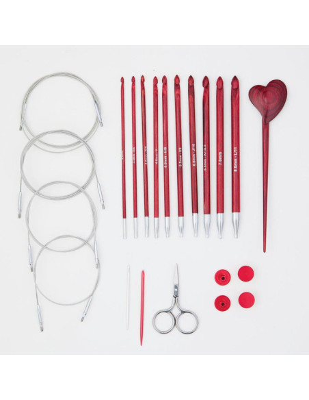 Set van Amore KnitPro Tunesische haaknaalden