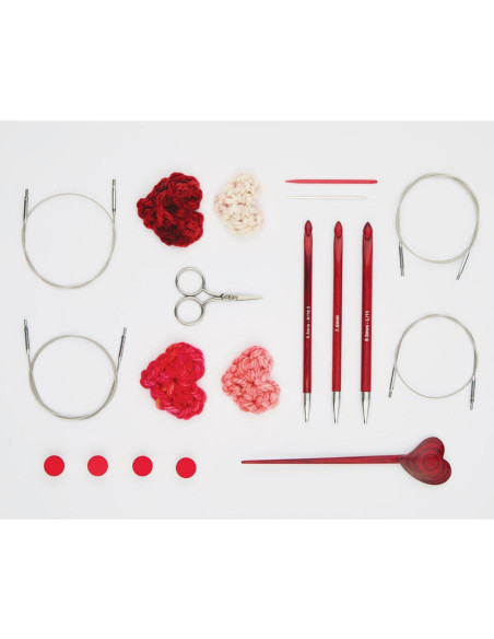 Set van Amore KnitPro Tunesische haaknaalden