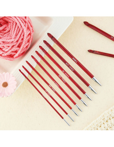 Set van Amore KnitPro Tunesische haaknaalden
