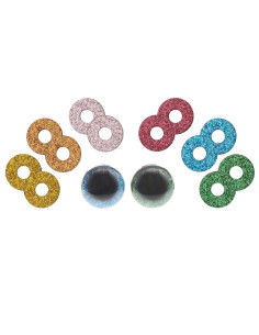Veiligheidsogen 6 kleuren Ricorumi 20 mm - 1 paar