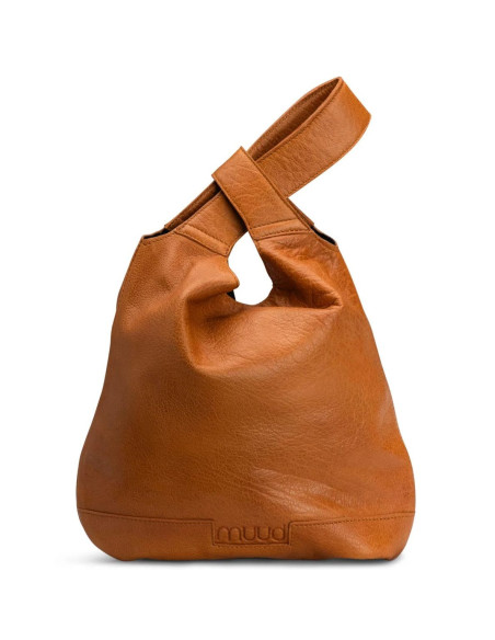 Muud Dzana shopper handtas van leer - Whisky