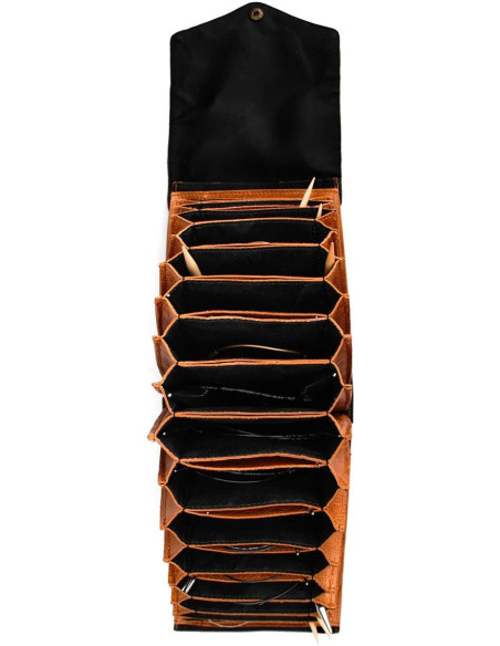 Etui voor verwisselbare naalden Muud Betina XL - Whisky