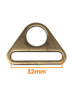 Driehoekige ring met een doorgang van 32 mm - Brons