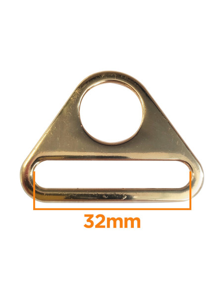 Driehoekige ring 32 mm - Goud