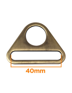 Driehoekige ring met een doorgang van 40 mm - Brons