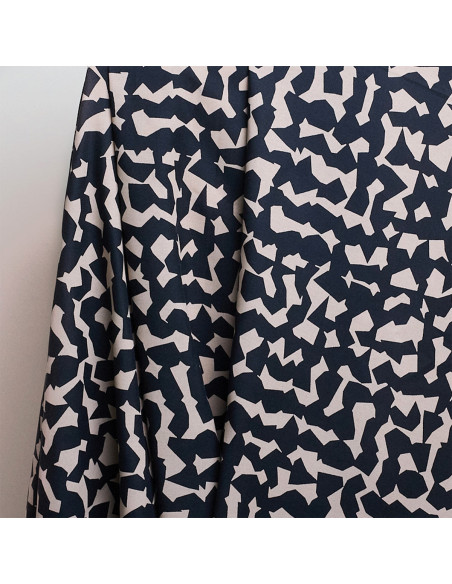 Viscose stof Ekko Deep Charcoal - Atelier Brunette