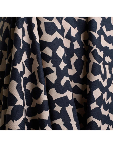 Viscose stof Ekko Deep Charcoal - Atelier Brunette