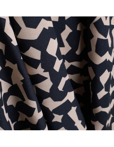 Viscose stof Ekko Deep Charcoal - Atelier Brunette