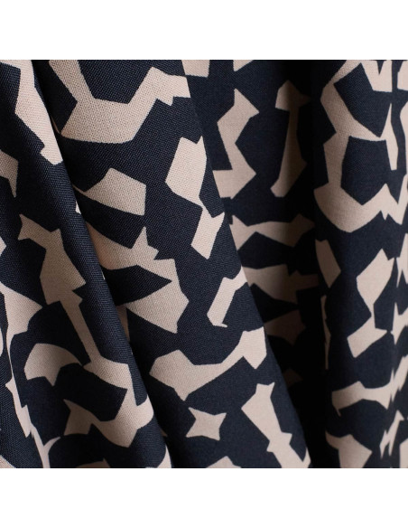 Viscose stof Ekko Deep Charcoal - Atelier Brunette