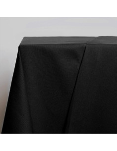 Lichte zwarte katoenen gabardine stof - Atelier Brunette