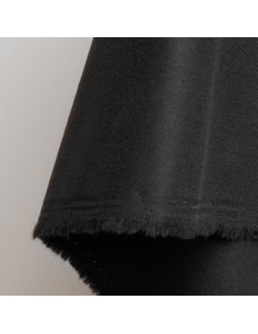 Lichte zwarte katoenen gabardine stof - Atelier Brunette 2