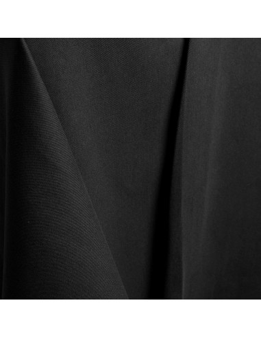 Lichte zwarte katoenen gabardine stof - Atelier Brunette