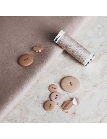 Lichte Sandy Sand katoenen gabardine stof - Atelier Brunette