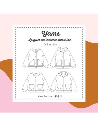 Yams gilet of jas patroon - Marmaï Patterns