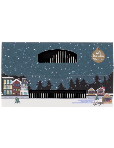 Boekje met 40 Bohin-naalden - Kerstmagie