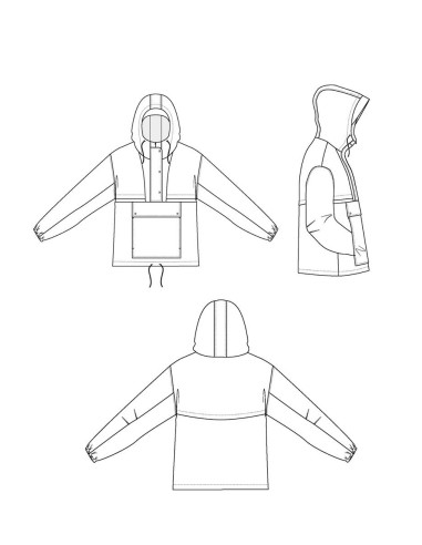 Rafale windjack patroon - Maison Fauve