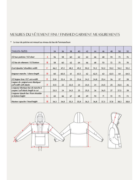 Rafale windjack patroon - Maison Fauve