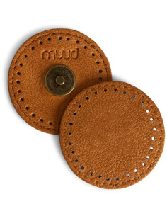 Muud Frida magnetische sluiting om op leer te naaien - Whisky 2