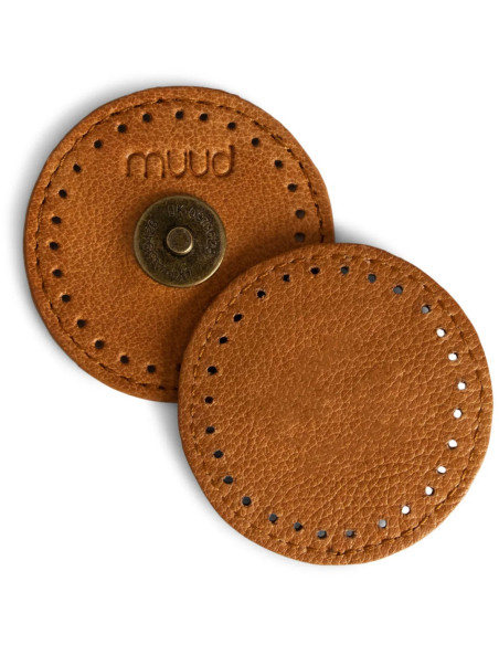 Muud Frida magnetische sluiting om op leer te naaien - Whisky