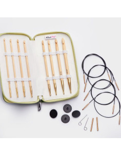 Bamboo Deluxe KnitPro Tunische haaknaalden set