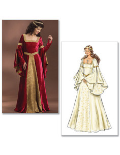 Middeleeuwse jurkpatroon - Butterick 4571