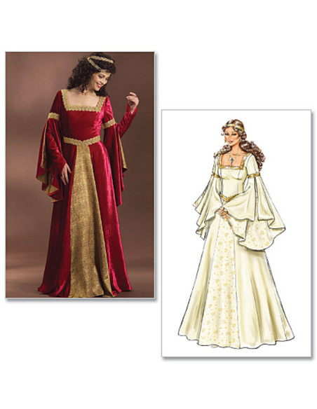 Middeleeuwse jurkpatroon - Butterick 4571