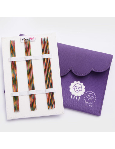 Symfonie KnitPro houten set met dubbele punt breinaalden