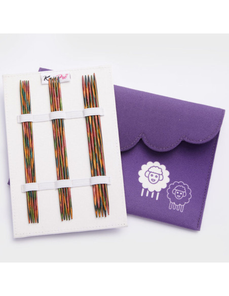 Symfonie KnitPro houten set met dubbele punt breinaalden