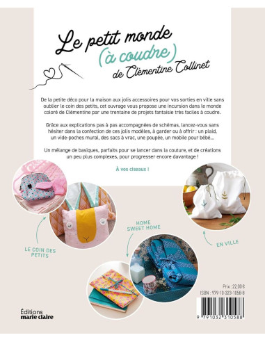 Boek de kleine wereld om te naaien van Clémentine Collinet