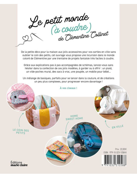 Boek de kleine wereld om te naaien van Clémentine Collinet