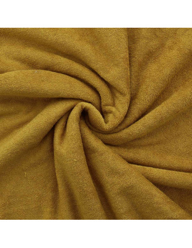 Viscose micro-spons stof - Mosterdkleurig