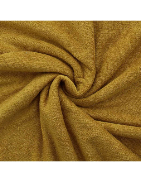 Viscose micro-spons stof - Mosterdkleurig