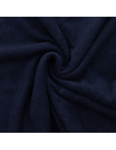 Micro spons viscose stof - Nachtblauw
