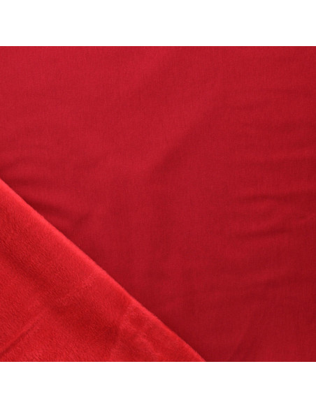 Alpine fleece sweatstof - Rood